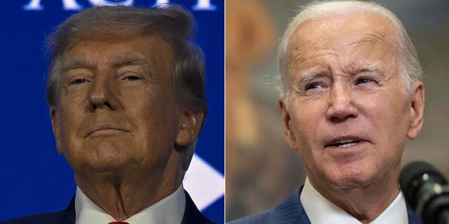 Trump and Biden side by side cropped image
