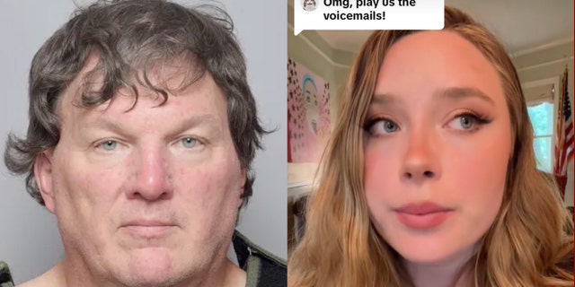A split image of Rex Heuermann and designer Dominique Vidal