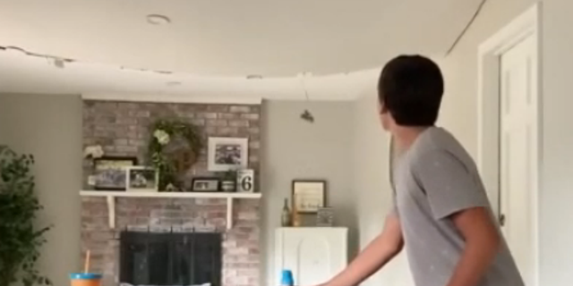 Virginia family's dining room ceiling collapses