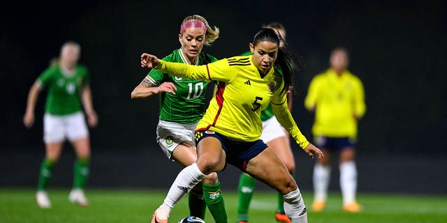 Ireland and Columbia during a WWC friendly