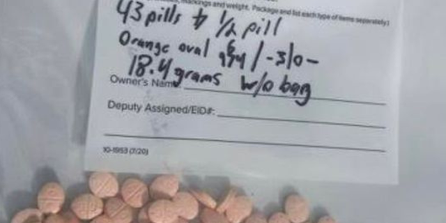 Orange fentanyl pills