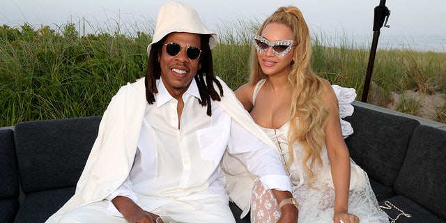 Beyonce and Jay-Z rock matching white outfits for Fourth of July party in the Hamptons