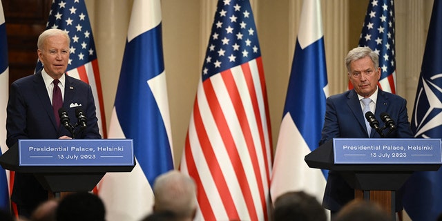 US President Joe Biden and Finland's President Sauli Niinisto
