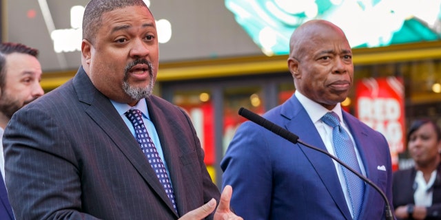 Alvin Bragg and Eric Adams