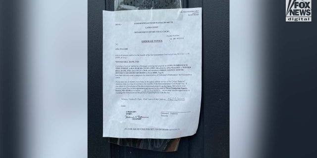 Foreclosure notice