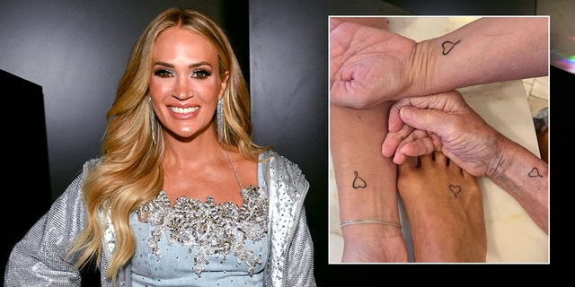 Carrie Underwood shows off new tattoos with her mom and sisters on social media