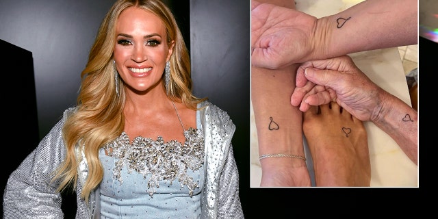 Carrie Underwood shows off new tattoos with her mom and sisters on social media