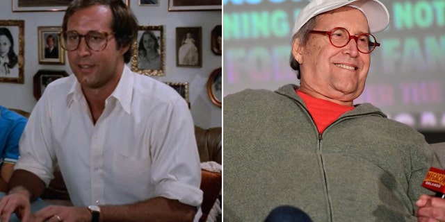 Chevy Chase then and now split