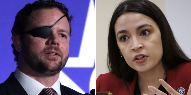 Abgeordneter Dan Crenshaw und Abgeordneter Alexandria Ocasio Cortez
