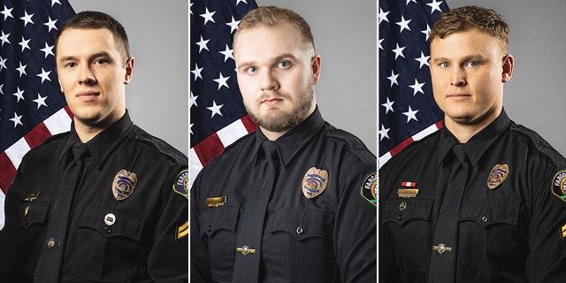 Police officers Andrew Dotas, Tyler Hawes, Zach Robinson
