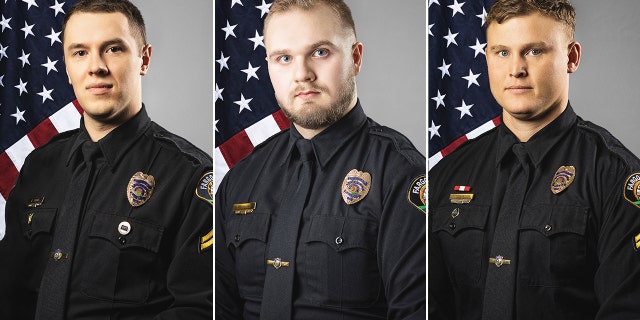 Police officers Andrew Dotas, Tyler Hawes, Zach Robinson