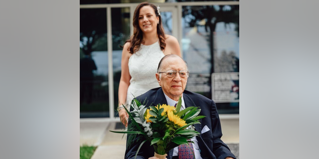 tatiana and jorge palza on wedding day