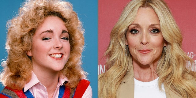 Jane Krakowski then and now split