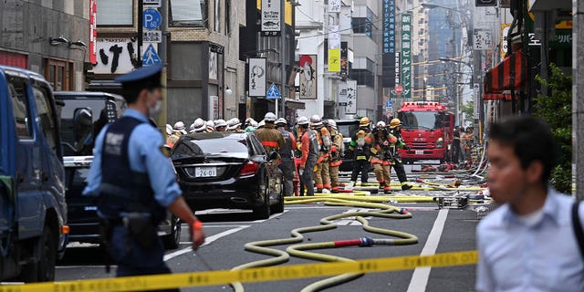 explosion site in Tokyo