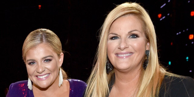 Lauren Alaina and Trisha Yearwood at the 2019 ACM Awards