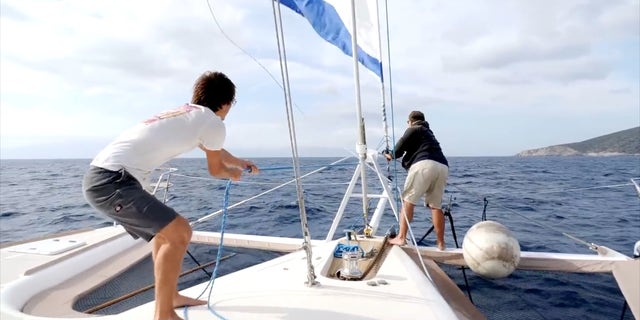 Kids learning at sea