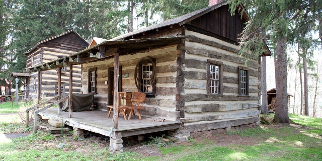 A log cabin