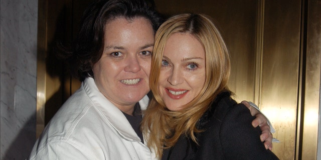 Rosie O'Donnell hugs Madonna in New York City