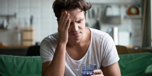 Man with headache