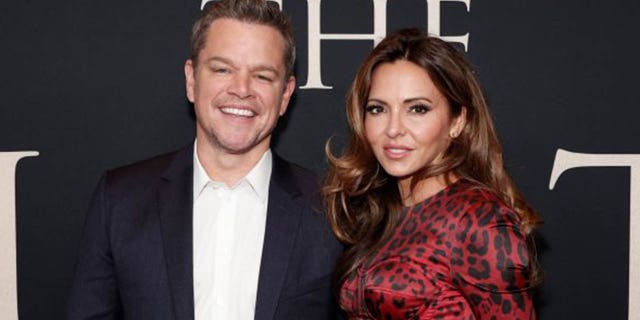matt damon with wife luciana barroso