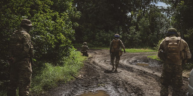 a photo of a Ukrainian demining team