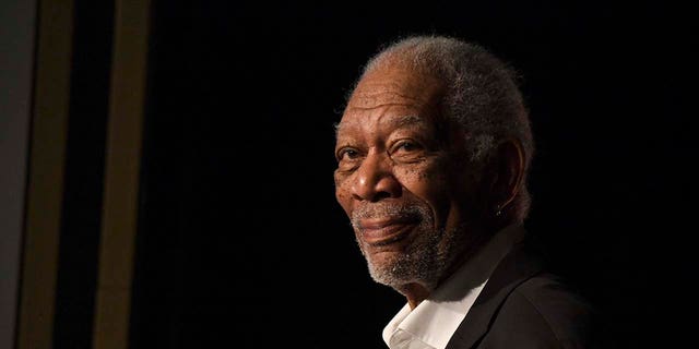 Morgan Freeman wearing a suit