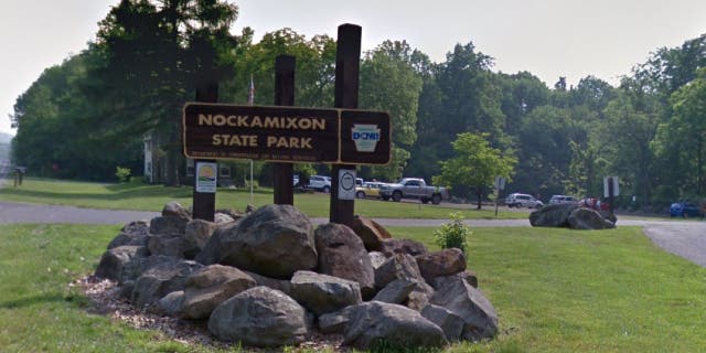 Nockamixon State Park sign