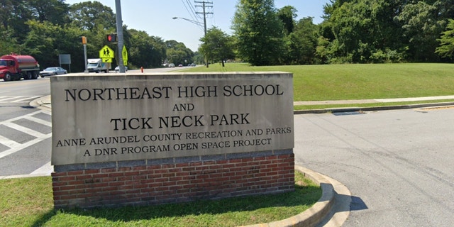 Northeast High School sign