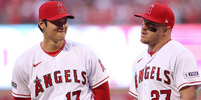 Shohei Ohtani and Mike Trout