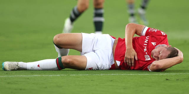 Paul Mullin injured during a pre-season friendly