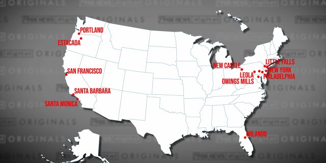 Map of US showing where Plato is deployed