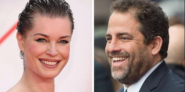 A split photo of Rebecca Romijn and Brett Ratner