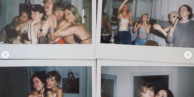 Taylor Swift celebrating the 4th of July with friends