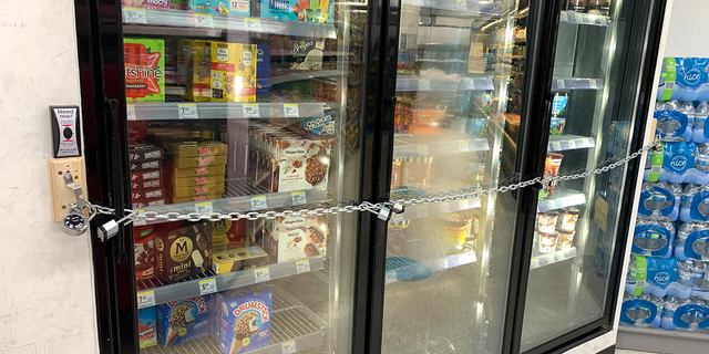 Walgreens freezer doors chained shut in San Francisco