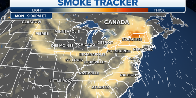 wildfire smoke map