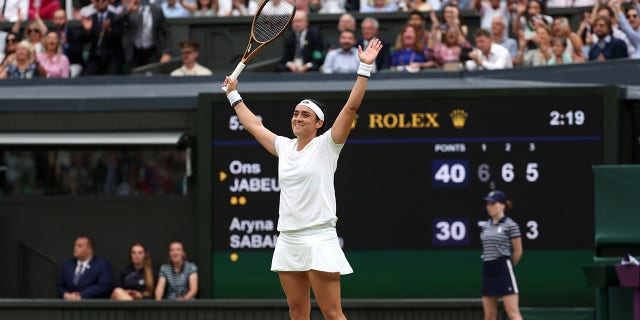 Ons Jabeur at tennis match.
