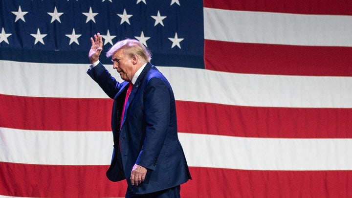 Song playing as Trump took the stage in Iowa sets social media ablaze with reactions