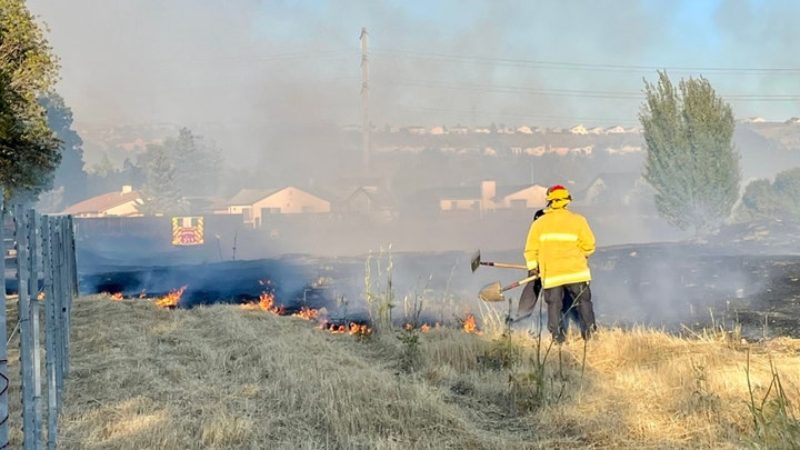 Tesla catches fire on California highway