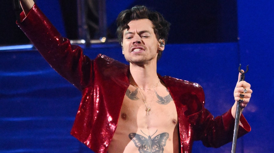 Harry Styles hit in the eye by hurled object during concert, in