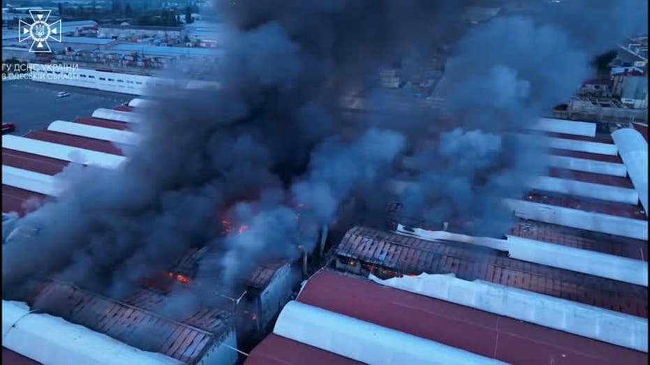 Russia launches ‘truly massive attack’ on Ukrainian grain facilities after pulling out of sea deal
