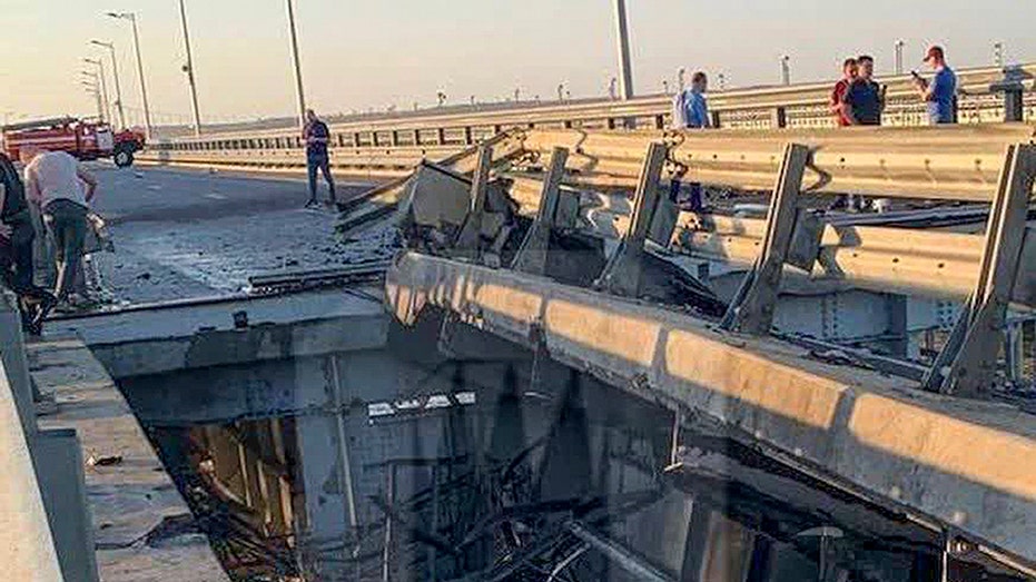 Crimean Bridge attack leaves two dead, damages key Russian supply line