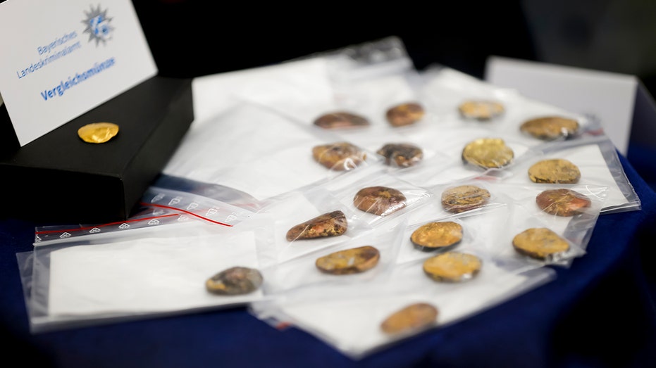 German investigators find lumps of gold while looking into theft of hundreds of ancient Celtic coins