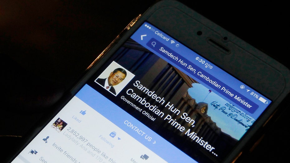 Cambodia’s prime minister reactivates Facebook account 3 weeks after breakup with the platform