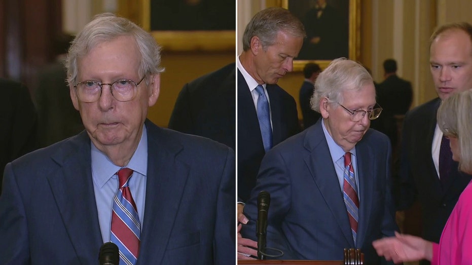 McConnell freezes up during press conference, later says ‘I’m fine’