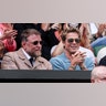 Brad Pitt watching Wimbledon from the stands