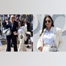 Demi Moore and Gwendoline Christie at Paris Fashion Week