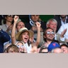 Emma Watson cheering at Wimbledon