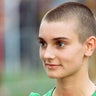 Sinead O'Connor in green at Glastonbury