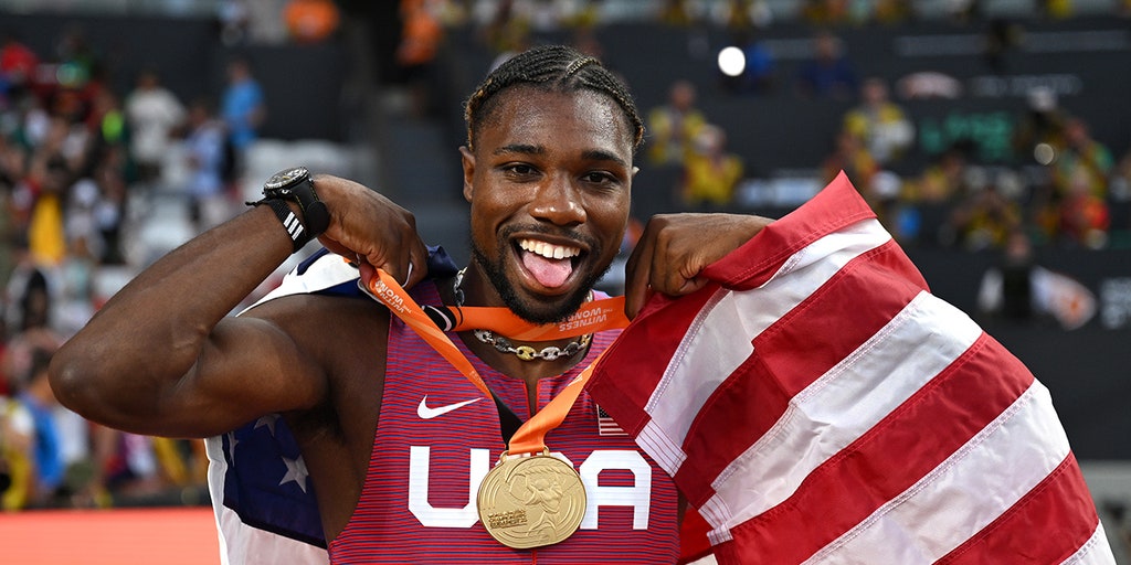 US sprinter Noah Lyles 1 race away from tying Usain Bolt's record after  100M victory at World Championships | Fox News