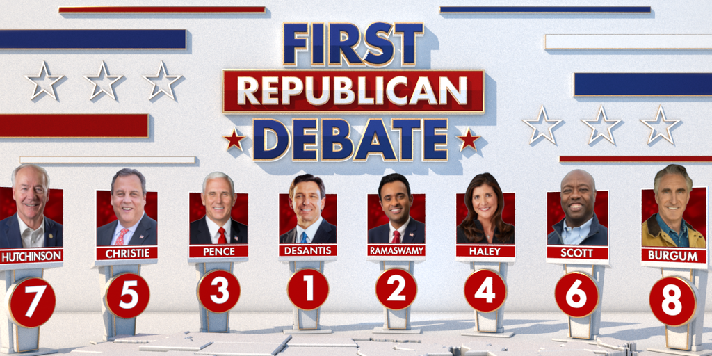 8 presidential candidates qualify for first Republican debate - The  Washington Post